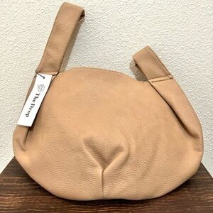 NWT asymmetrical straps bucket bag from The Drop Avalon pebbled vegan leather
